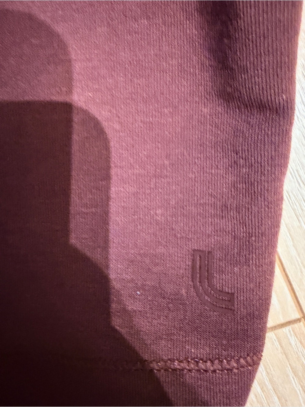 Lole Cropped Mock Neck Long-Sleeve Top in burgundy - Picture 13 of 13